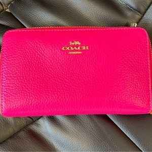 Coach Zip Wallet Neon Colors